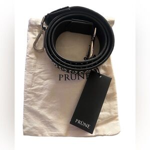 Prüne Black Faux Leather Strap